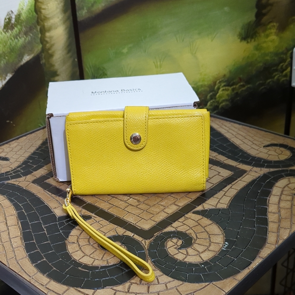 Coach Yellow Wristlet Wallet